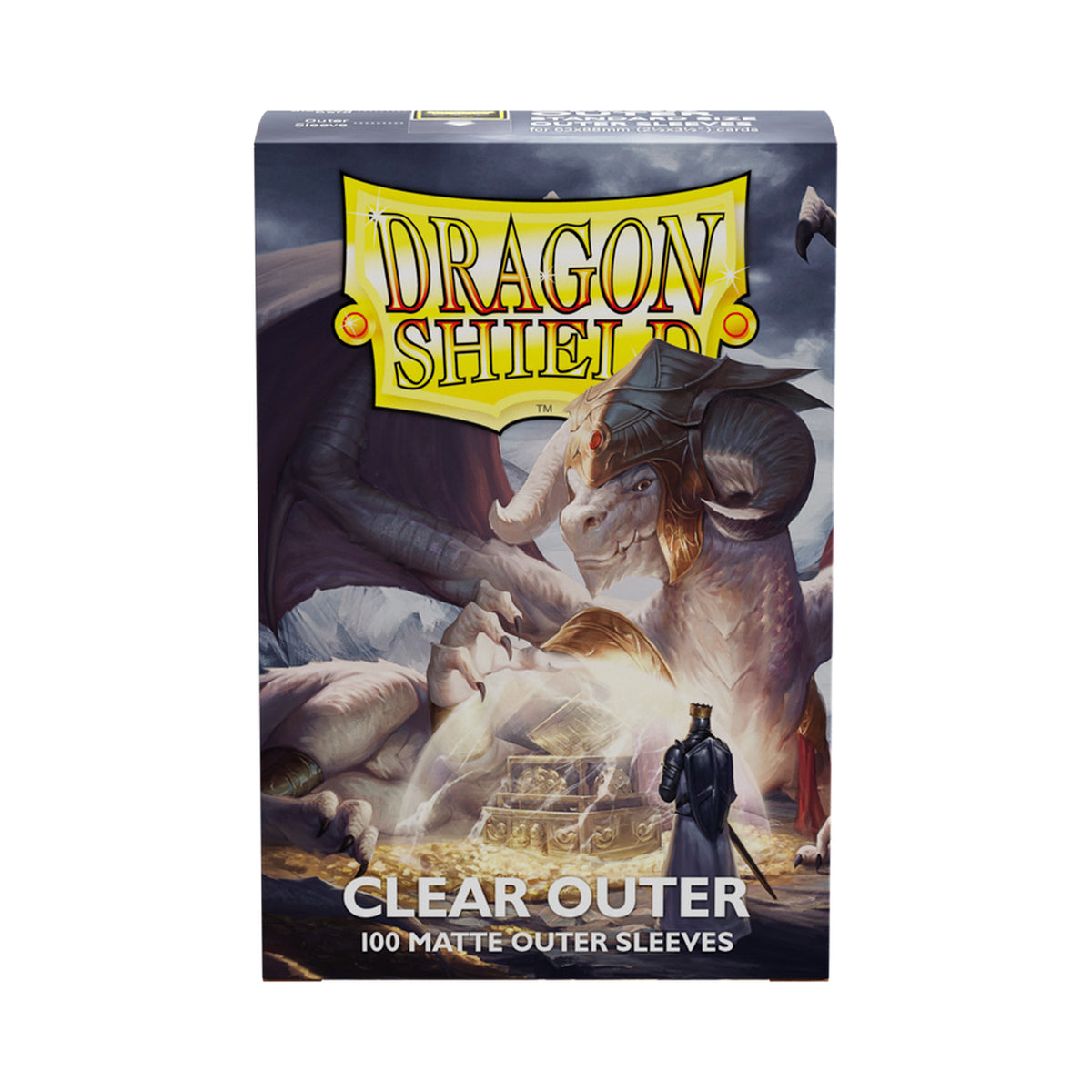 Dragon Shield Clear Matte Outer Sleeves standard-size 100-count box