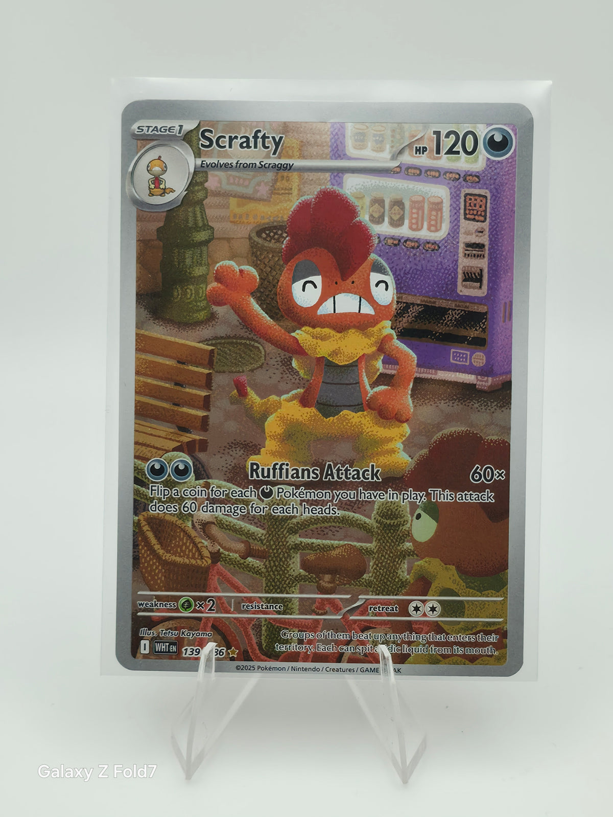 Scrafty 139/136 Illustration Rare Pokemon Card