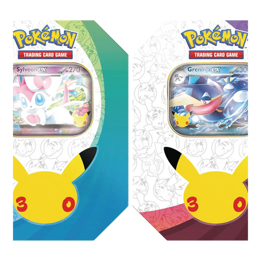 Pokémon TCG: 30th Celebration Pokémon ex Tin (Styles May Vary)