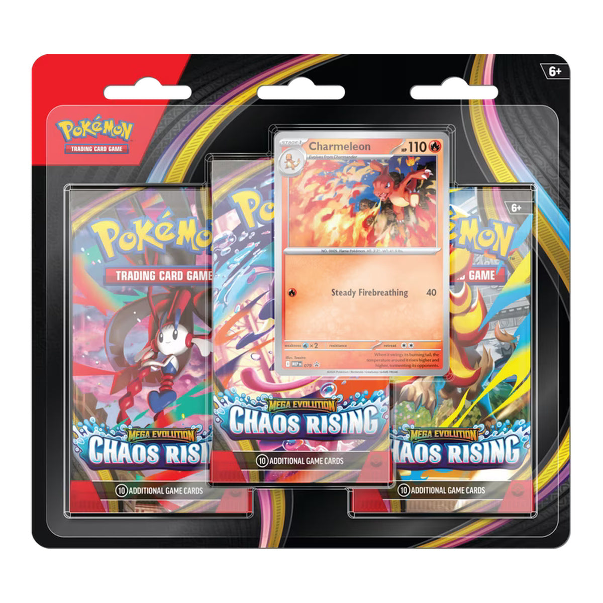 Pokémon TCG: Mega Evolution—Chaos Rising 3-Pack Blister