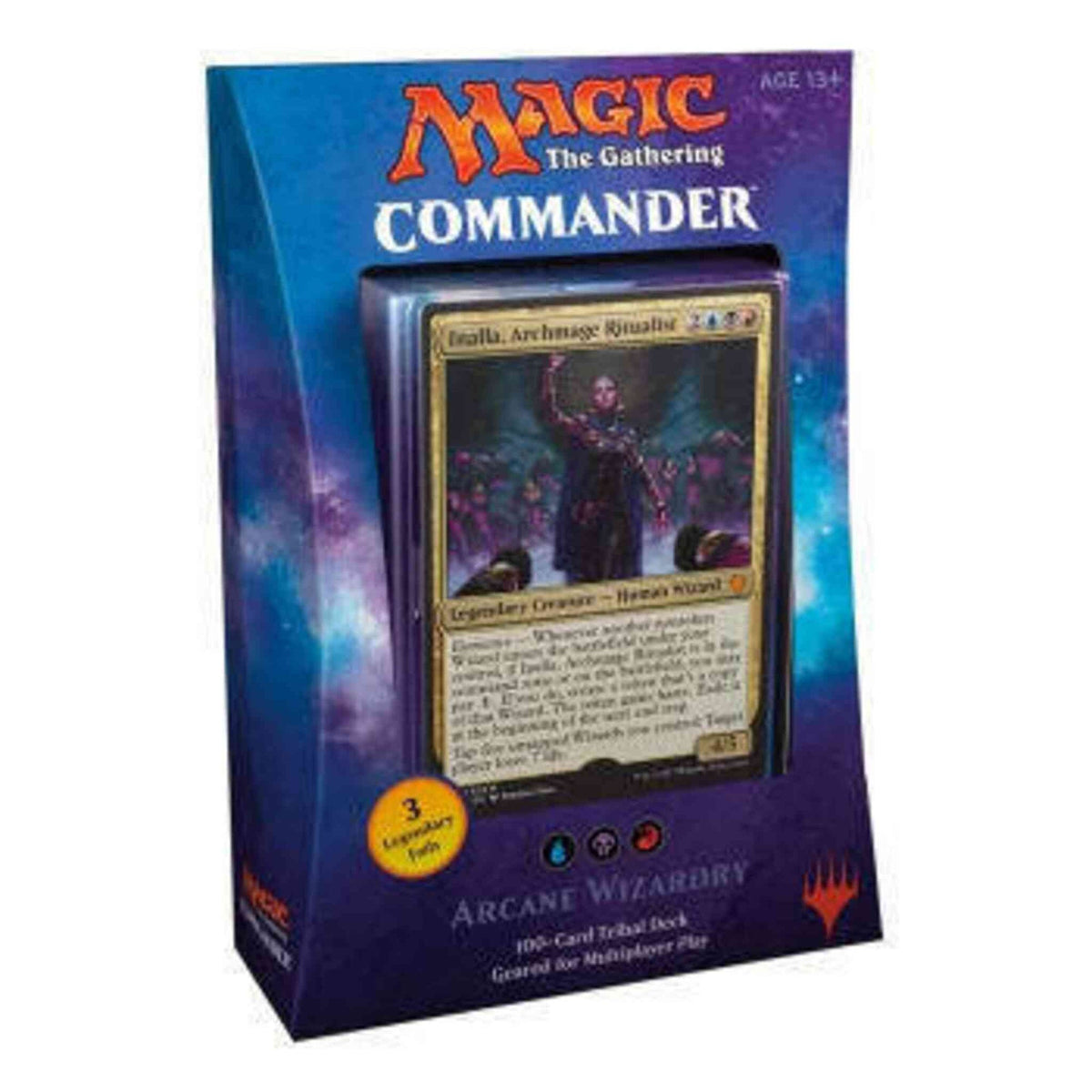 Magic: The Gathering Commander 2017 Arcane Wizardry sealed English deck box with Inalla, Archmage Ritualist