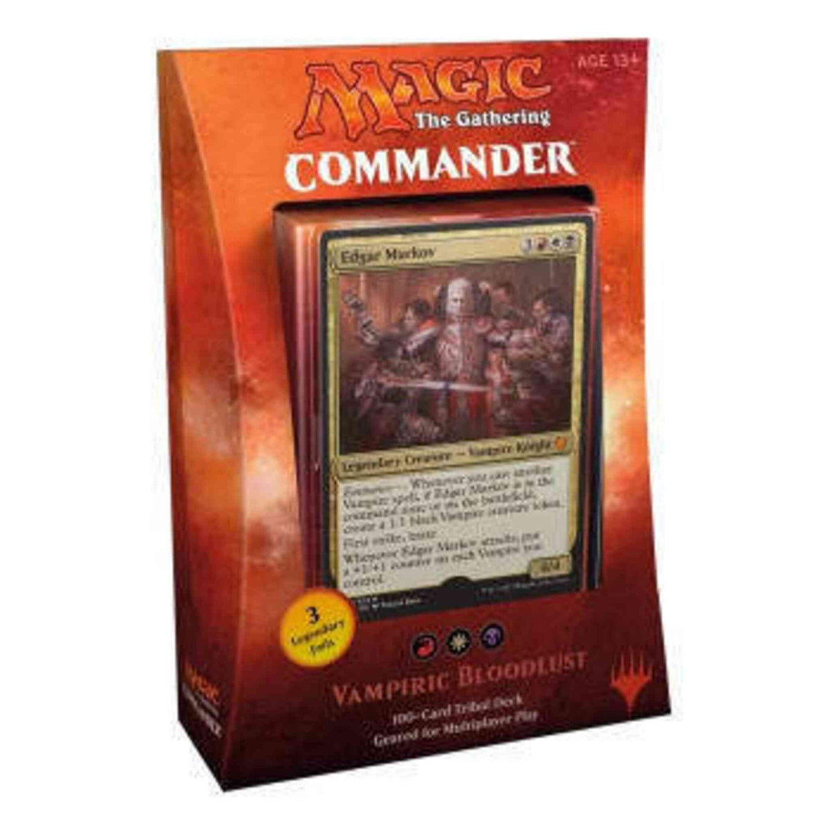 Magic: The Gathering Commander 2017 Vampiric Bloodlust sealed English deck box with Edgar Markov