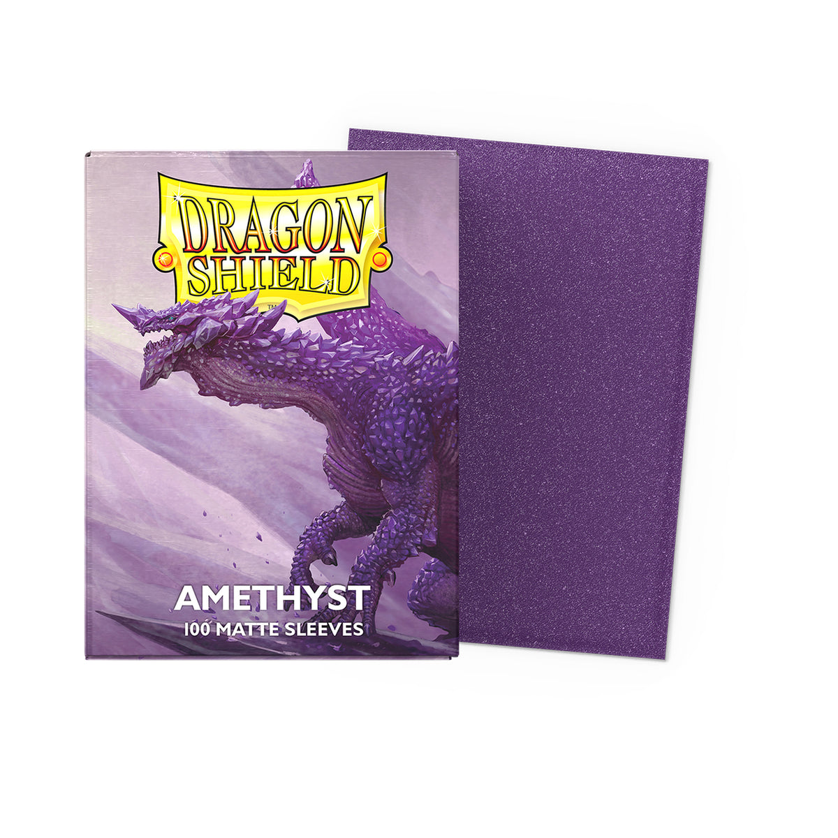 Dragon Shield Amethyst Matte standard-size 100-count card sleeves