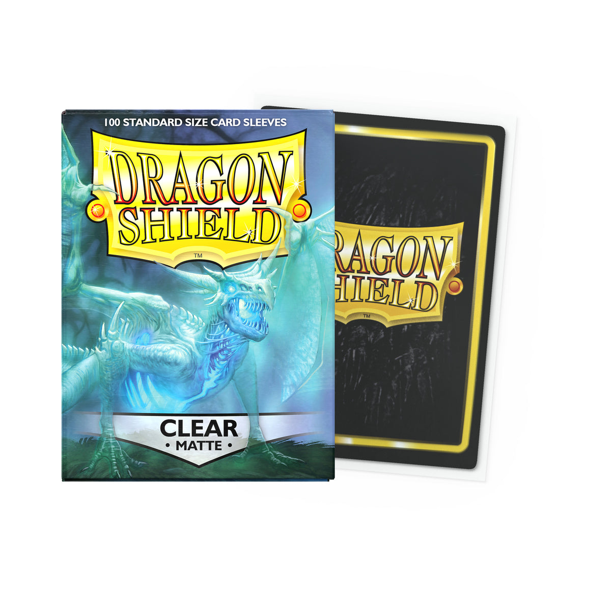 Dragon Shield Clear Matte standard-size 100-count card sleeves