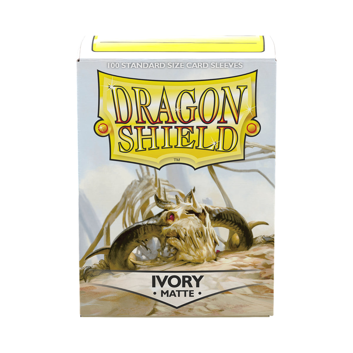Dragon Shield Ivory Matte standard-size 100-count card sleeves