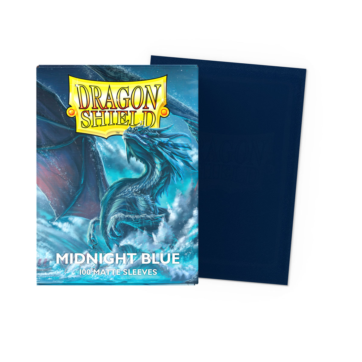 Dragon Shield Midnight Blue Matte standard-size 100-count card sleeves