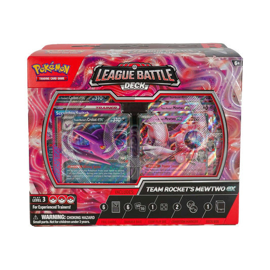 Pokémon TCG Team Rocket’s Mewtwo ex League Battle Deck — English retail box