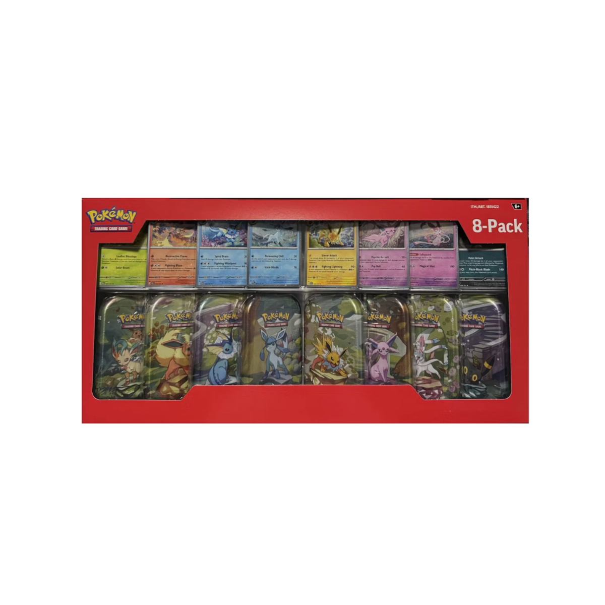 Pokémon TCG: Prismatic Evolutions 8-Pack Mini Tin Collection (Costco Exclusive)