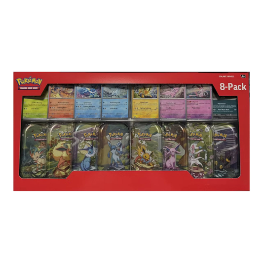Pokémon TCG: Prismatic Evolutions 8-Pack Mini Tin Collection (Costco Exclusive)